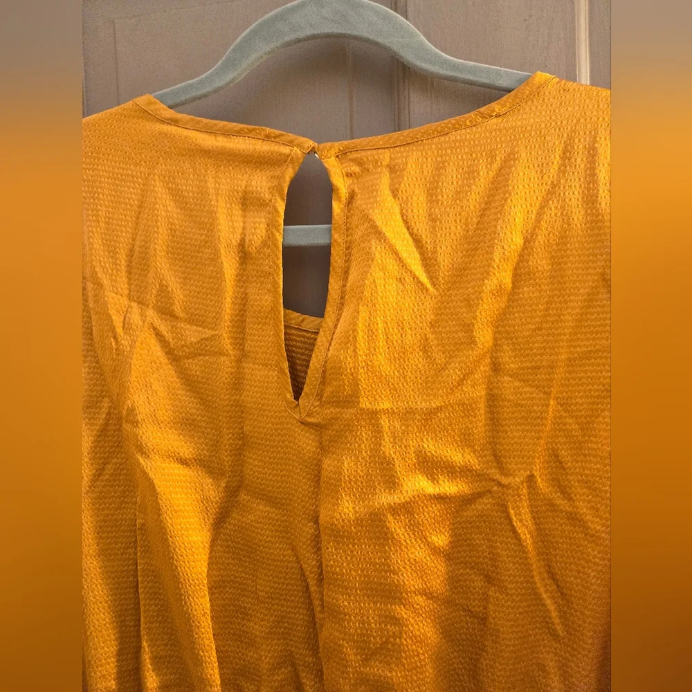 New Michael Kors 2x gold satin dress